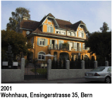 2001 Wohnhaus, Ensingerstrasse 35, Bern. Baukosten CHF 850'000.-